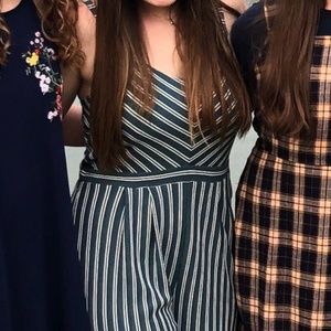 Blue Stripped Jumpsuit